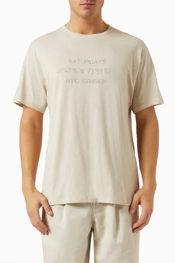 Reverse NYC Division T-shirt in Cotton Jersey