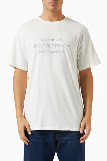 Reverse NYC Division T-shirt in Cotton Jersey