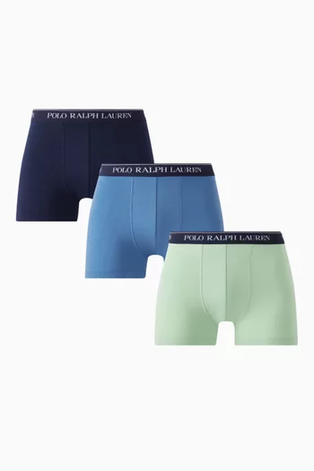 Classic Trunks in Stretch Cotton, Set of 3