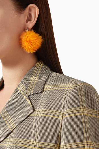Pom-pom Earrings in Brass