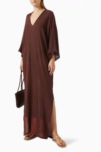 Tiulel Tie-dye Maxi Dress in Cotton