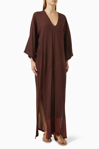 Tiulel Tie-dye Maxi Dress in Cotton