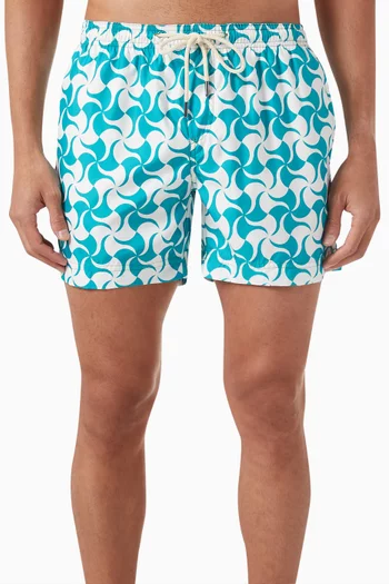 Printed Swim Shorts in Recycled Polyester