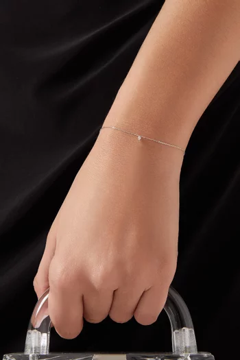 Danae Diamond Bracelet in 18kt White Gold