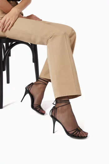 Babylone 90 Sandals in Leather