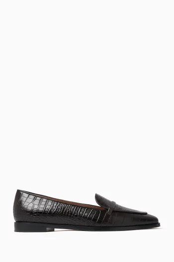 Barry 10 Loafers in Croc-embossed Leather