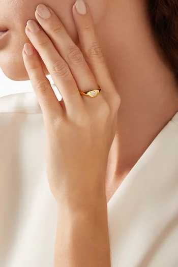 Leo Ring in 18kt Gold-plated Sterling Silver