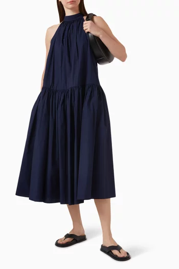 Marlowe Midi Dress in Cotton-poplin