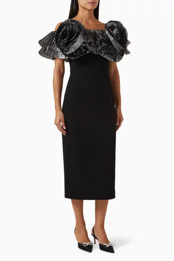 Lumi Ruffled Midi Dress