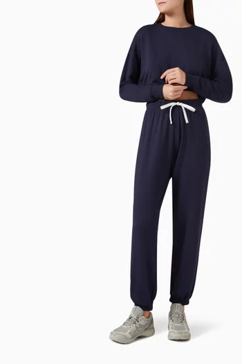 Noah Crop Sweatshirt in Fleece