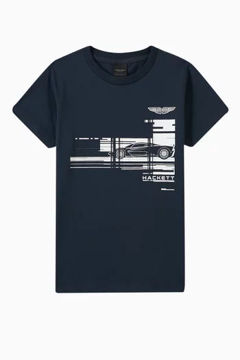 x Aston Martin Graphic T-shirt in Cotton