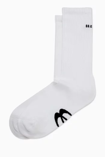 Unity Sports Icon Crew Socks in Stretch-cotton