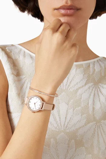 طق ساعة كليو 32 مم وسوار جلد