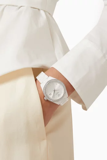 Leo Ceramic Watch, 36mm