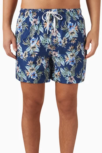 Floral-print Swimming Shorts