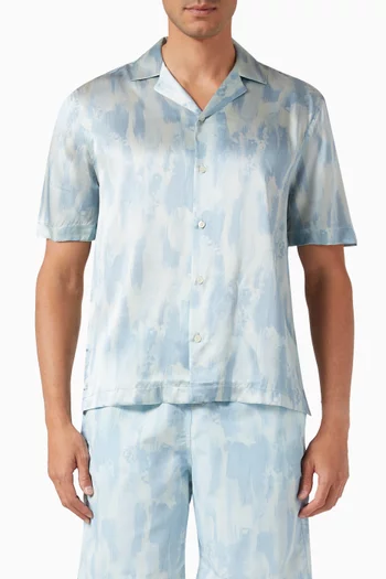 Seascape Roberto Shirt in Italian Silk