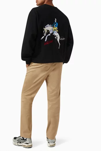 Crew Neck Sweatshirt in Cotton
