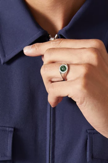 Opus Chalcedony Ring in Sterling Silver