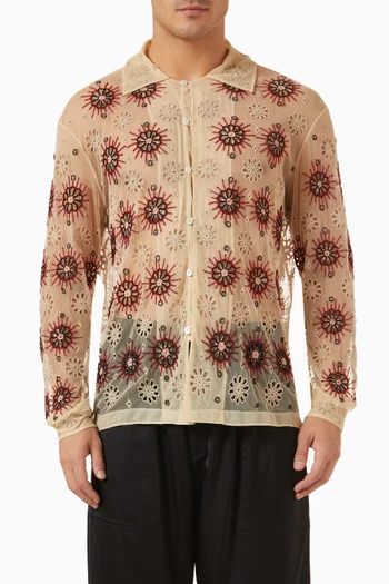 Solarium Long-sleeved Shirt in Mesh