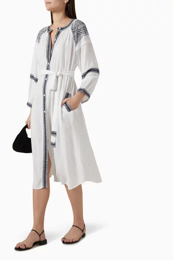 Ally Belted Kaftan in Viscose