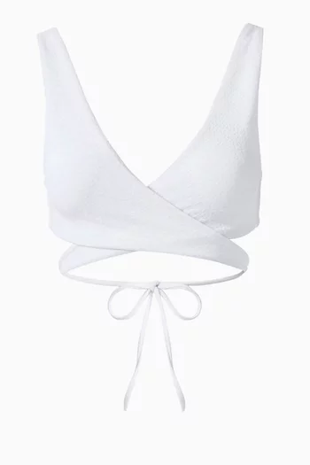Livorno Weave Bikini Top in Stretch Nylon