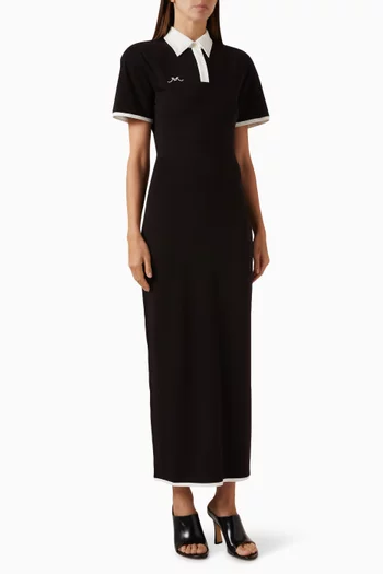 Polo Maxi Dress in Jersey