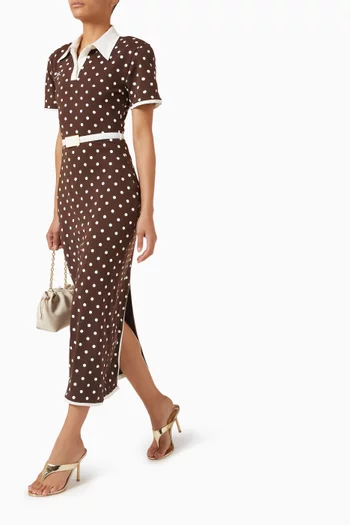 فستان بولو طويل جيرسيه