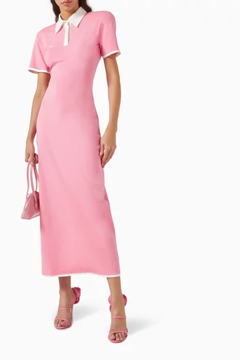 Polo Maxi Dress in Jersey