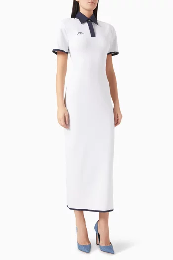 Polo Maxi Dress in Jersey