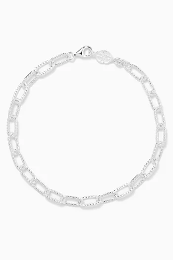 Groove Chain Bracelet in Sterling Silver