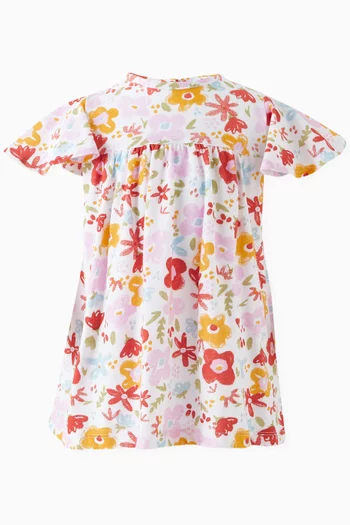 All-over Floral Print Dress