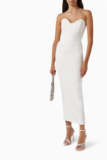 Paloma Bustier Dress in Crepe