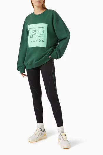 Cut Shot Sweatshirt in Organic-cotton