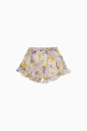 Pop Frill Shorts in Cotton