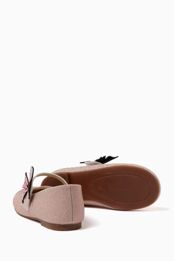Embellished Butterfly Ballerina Shoes