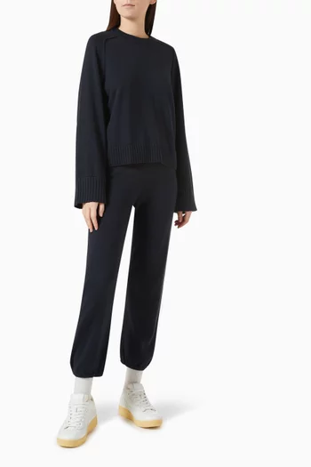 Elasticated Joggers in Cotton & Cashmere