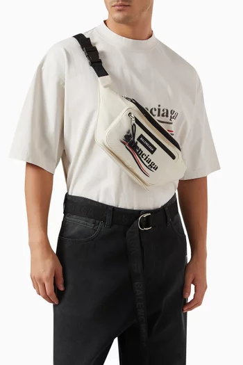 Explorer Political Stencil Belt Bag in Recycled Nylon