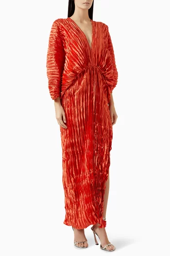 De Luxe Pleated Gown