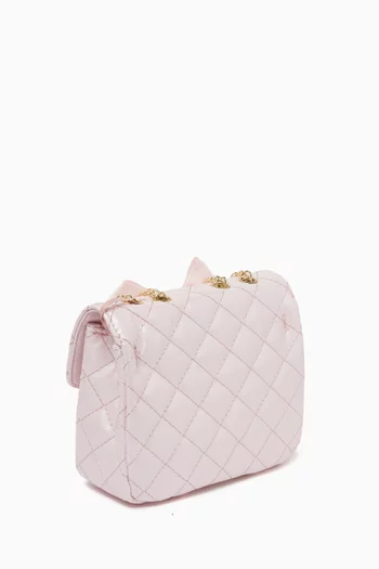 Skyla Quilted Shoulder Bag in Faux Leather