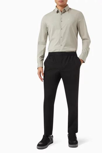 Slim-fit Shirt in Cotton-poplin
