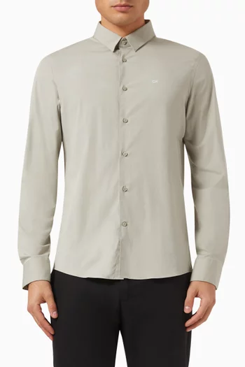 Slim-fit Shirt in Cotton-poplin