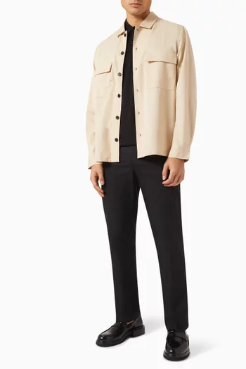 Minimal Tailored Shirt in Twill