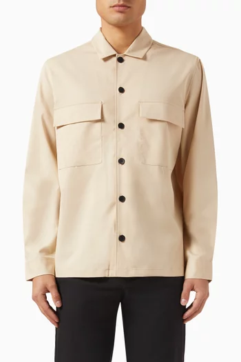 Minimal Tailored Shirt in Twill