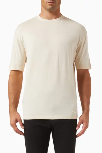 T-shirt in Cotton-silk