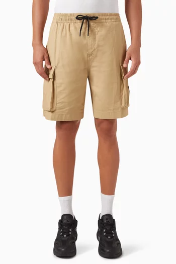 Logo Cargo Shorts in Cotton