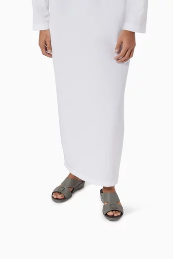 Piega Sandals in Deer & Calf Leather