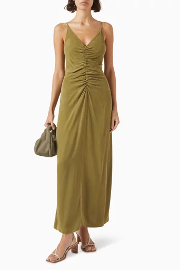 Sleeveless Maxi Dress in LENZING™ Lyocell Blend