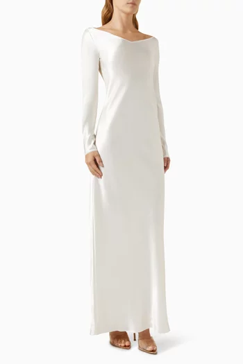Andarta Maxi Dress in Satin