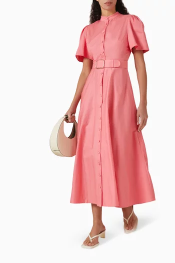 Bianca Midi Dress in Cotton