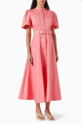 Bianca Midi Dress in Cotton